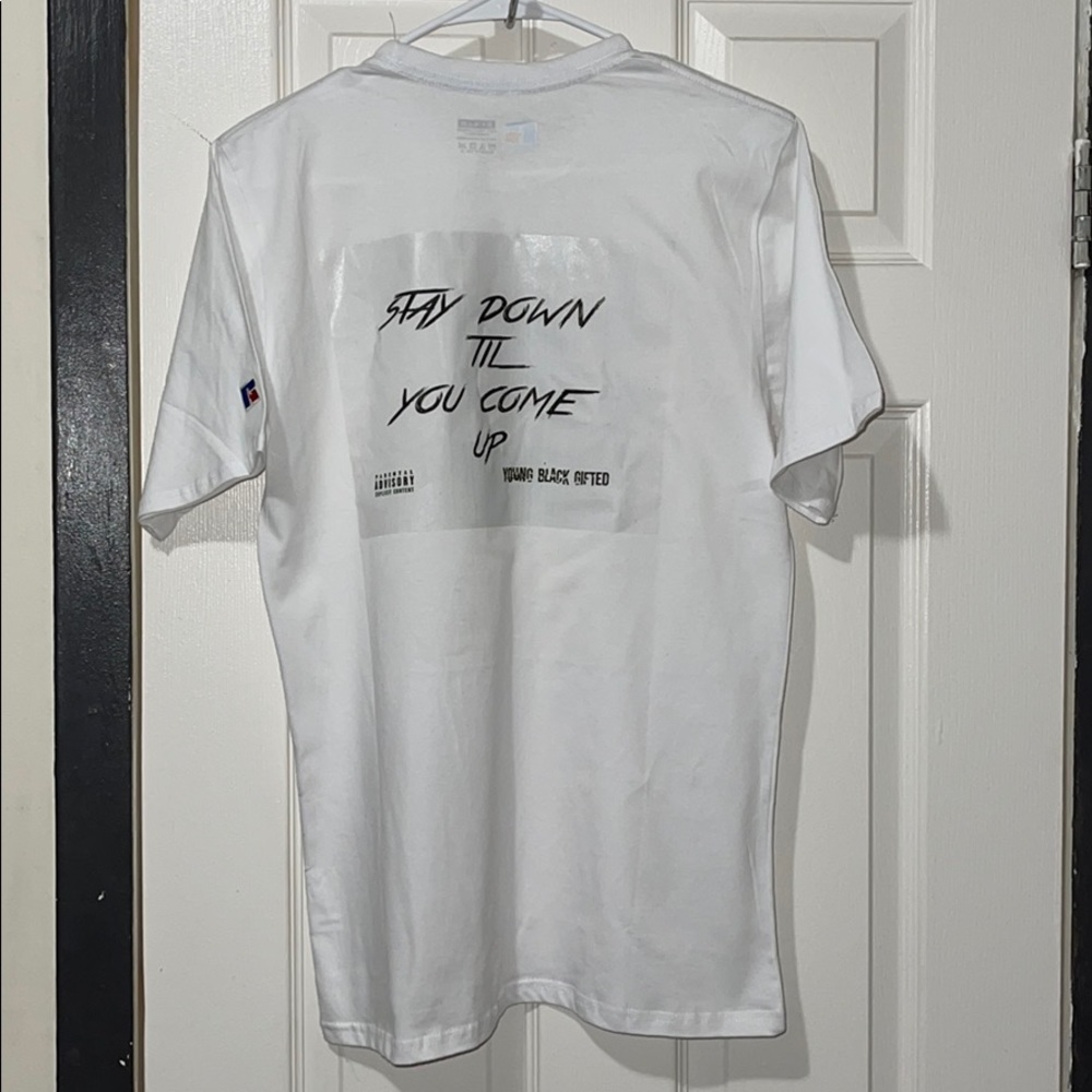Graphic Tee “Stay Down Til You Come Up”